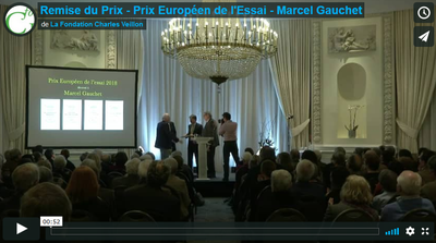 Remise du Prix - Prix Européen de l’Essai - Marcel Gauchet