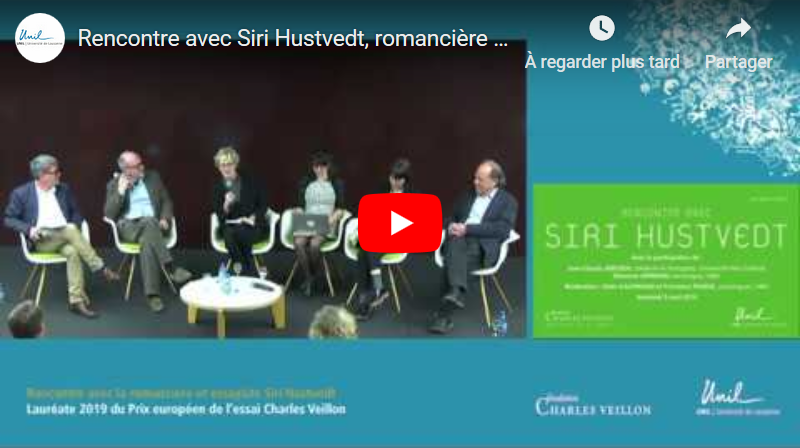Vidéo YouTube - Rencontre avec Siri Hustvedt, UNIL